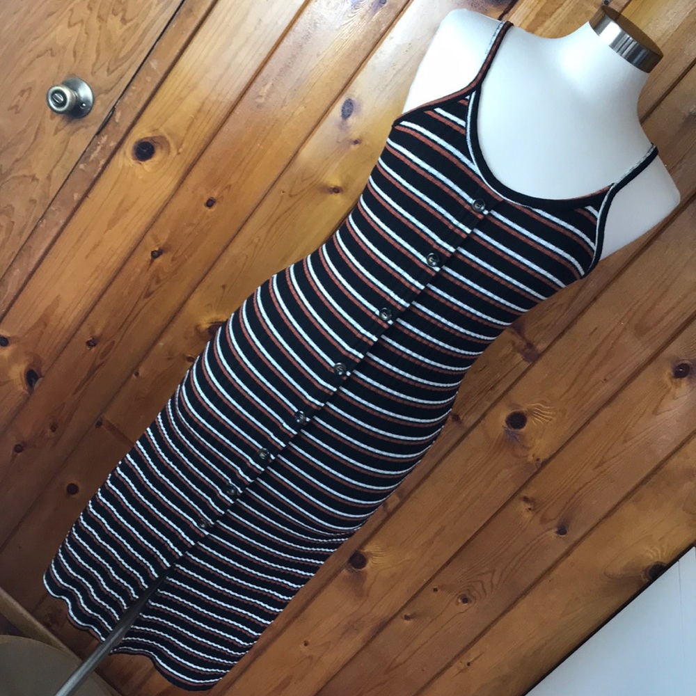 NWT body hugging Knit striped dress American Eagle